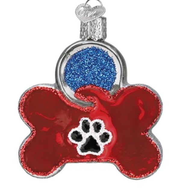 Dog Tag Ornament - Old World Christmas