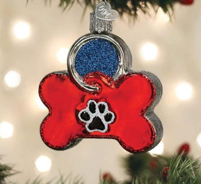 Dog Tag Ornament - Old World Christmas