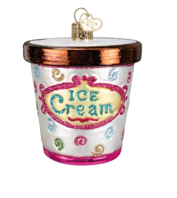 Ice Cream Carton Ornament - Old World Christmas