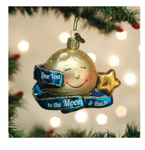 Load image into Gallery viewer, Love You to the Moon and Back Ornament - Old World Christmas
