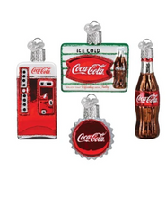 Load image into Gallery viewer, Coca-cola Mini Diner Set Ornament - Old World Christmas
