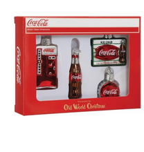Load image into Gallery viewer, Coca-cola Mini Diner Set Ornament - Old World Christmas
