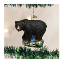 Load image into Gallery viewer, Black Bear Ornament - Old World Christmas
