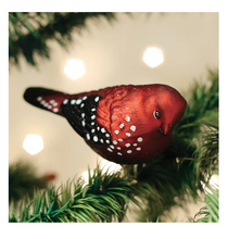 Load image into Gallery viewer, Strawberry Finch Ornament - Old World Christmas
