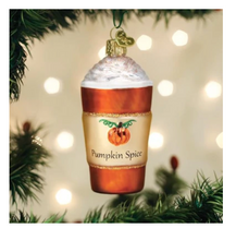 Load image into Gallery viewer, Pumpkin Spice Latte Ornament - Old World Christmas
