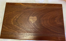 Load image into Gallery viewer, Merrill Mischief Wood Heart Serving Board
