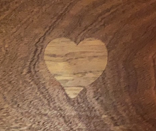 Load image into Gallery viewer, Merrill Mischief Wood Heart Serving Board
