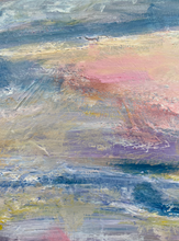 Load image into Gallery viewer, Original Painting on Reclaimed Wood of Sailboat at Sunset
