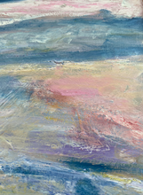Load image into Gallery viewer, Original Painting on Reclaimed Wood of Sailboat at Sunset
