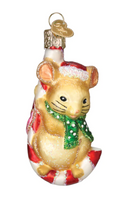 Load image into Gallery viewer, Christmas Mouse Ornament - Old World Christmas
