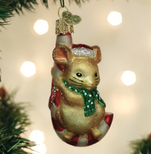 Load image into Gallery viewer, Christmas Mouse Ornament - Old World Christmas
