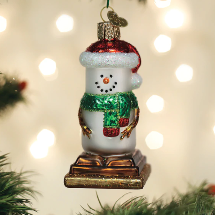 S'Mores Snowman Ornament - Old World Christmas