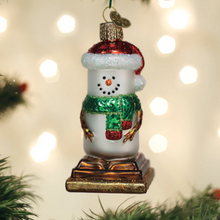 Load image into Gallery viewer, S&#39;Mores Snowman Ornament - Old World Christmas
