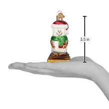 Load image into Gallery viewer, S&#39;Mores Snowman Ornament - Old World Christmas
