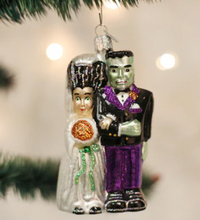 Load image into Gallery viewer, Frankenstein &amp; Bride  Ornament - OWC

