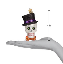 Load image into Gallery viewer, Top Hat Skeleton Ornament - OWC
