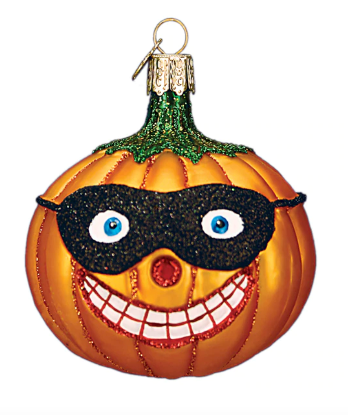 Masked Jolly Jack O'Lantern Ornament - OWC