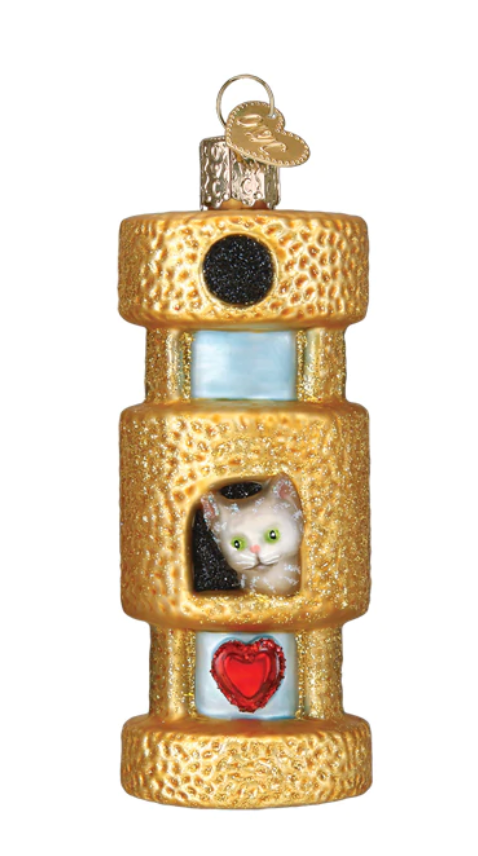 Cat Tower Ornament - Old World Christmas