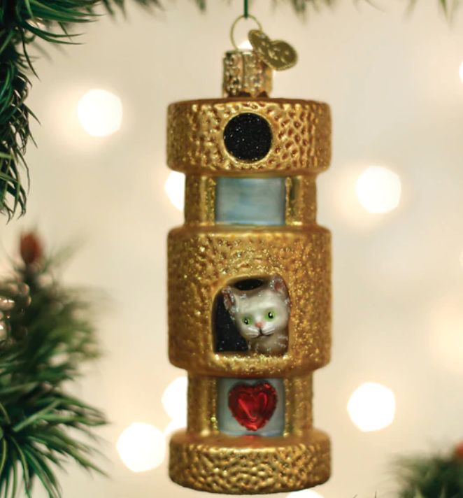 Cat Tower Ornament - Old World Christmas