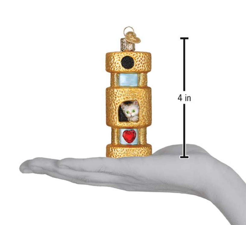Cat Tower Ornament - Old World Christmas