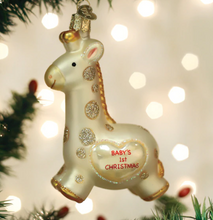 Load image into Gallery viewer, Baby&#39;s First Christmas Giraffe Ornament - Old World Christmas
