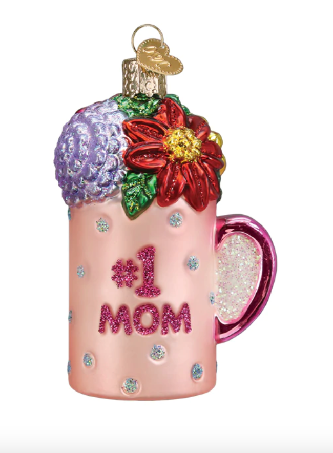 Best Mom Mug Ornament - Old World Christmas