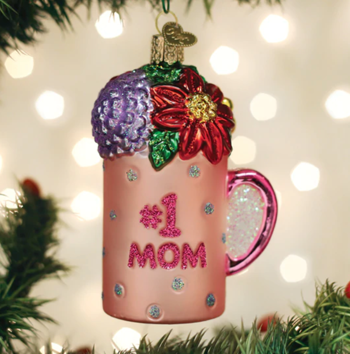 Best Mom Mug Ornament - Old World Christmas