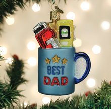 Load image into Gallery viewer, Best Dad Mug Ornament - Old World Christmas
