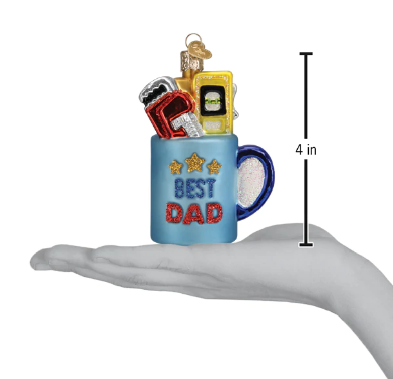 Best Dad Mug Ornament - Old World Christmas