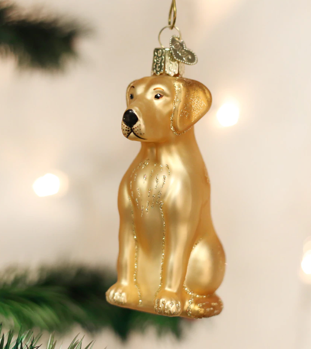Yellow Labrador Ornament - Old World Christmas