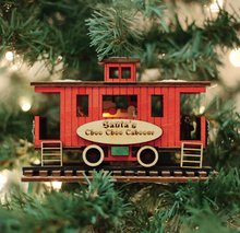 Load image into Gallery viewer, Ginger Cottages Santa&#39; Caboose - Illuminated ornament
