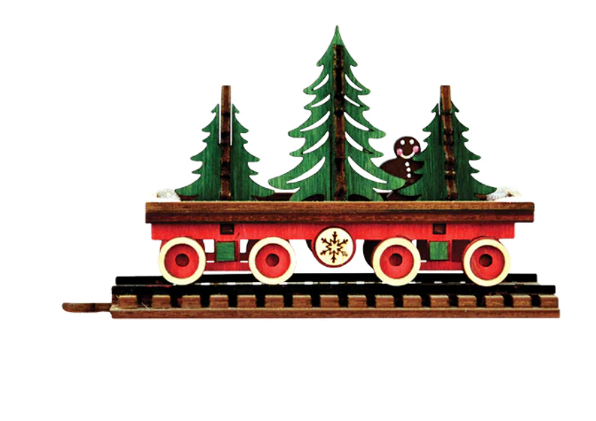 Ginger Cottages Santa's North Pole Express Flat Car