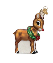 Load image into Gallery viewer, Rudolph the Red Nosed Reindeer Ornament - Old World Christmas
