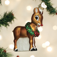 Load image into Gallery viewer, Rudolph the Red Nosed Reindeer Ornament - Old World Christmas
