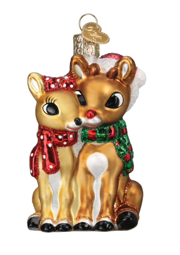 Rudolph and Clarice Ornament - Old World Christmas