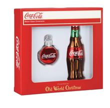 Load image into Gallery viewer, Coca-Cola Bottle Set Ornament Ornaments - Old World Christmas
