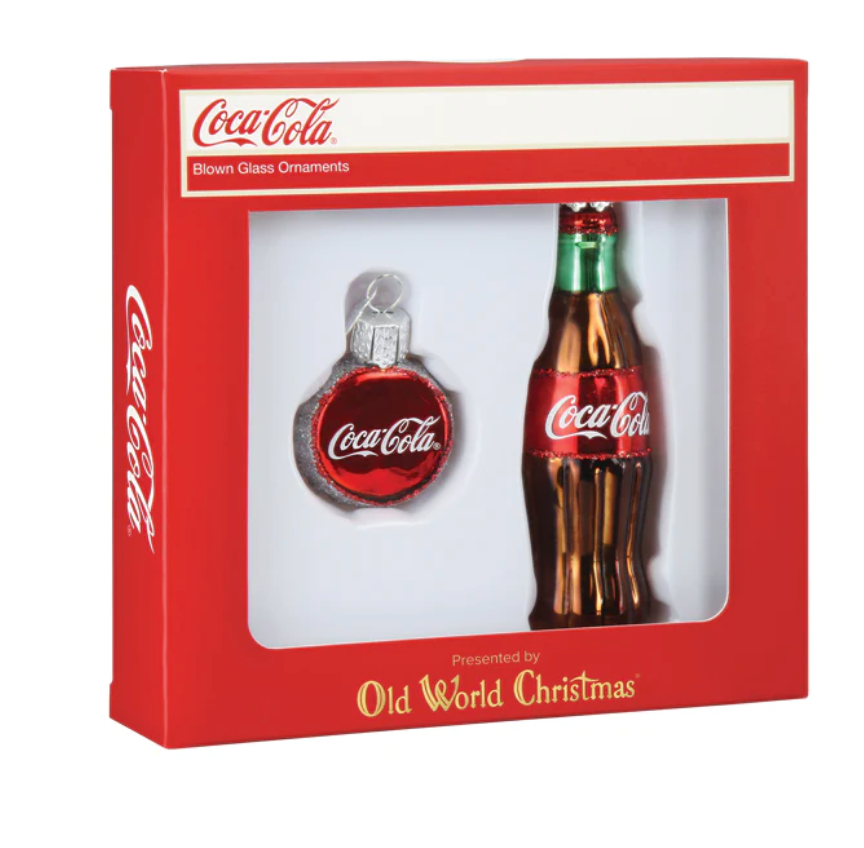Coca-Cola Bottle Set Ornament Ornaments - Old World Christmas