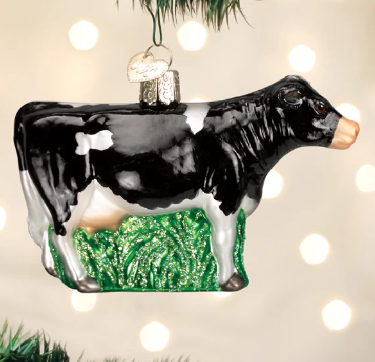 Black Cow Ornament - Old World Christmas