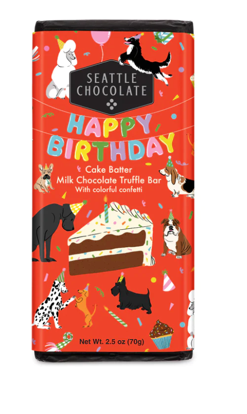Happy Birthday Truffle Bar - Seattle Chocolate