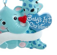 Load image into Gallery viewer, Kurt Adler Baby&#39;s first Christmas for personalization

