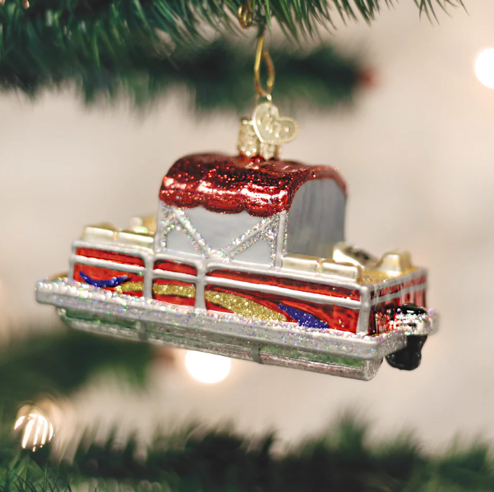 Pontoon Boat Ornament - Old World Christmas