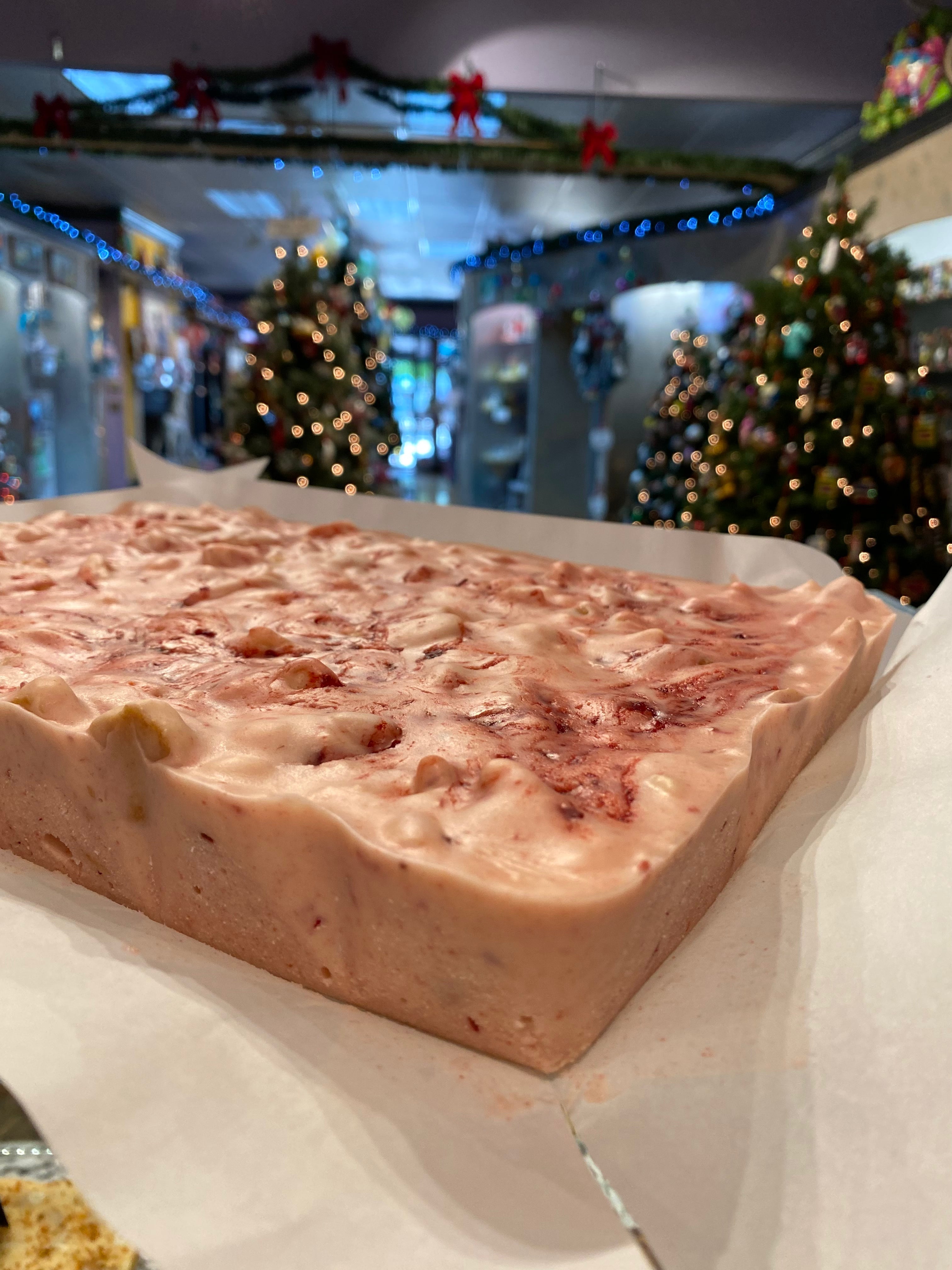 Strawberry Shortcake Fudge