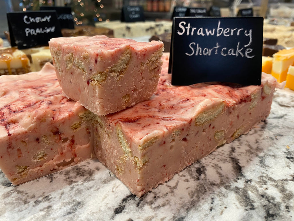 Strawberry Shortcake Fudge