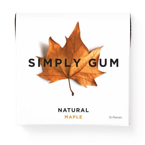 Simply Gum Maple Natural Chewing Gum - 15 pieces