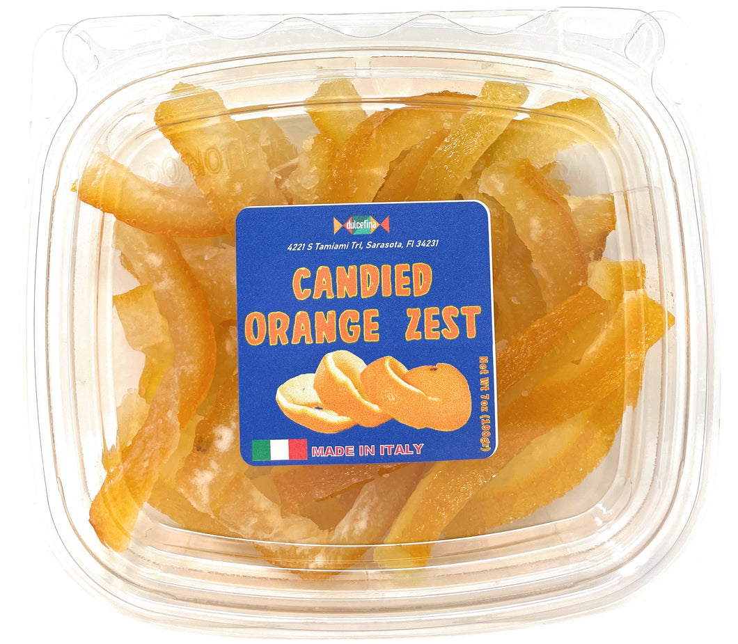 Candied Orange Zest 7 oz Tub