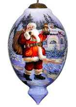 Load image into Gallery viewer, LIMITED EDITION Kris Kringle Santa Glass Christmas Ornament - Hand Painted
