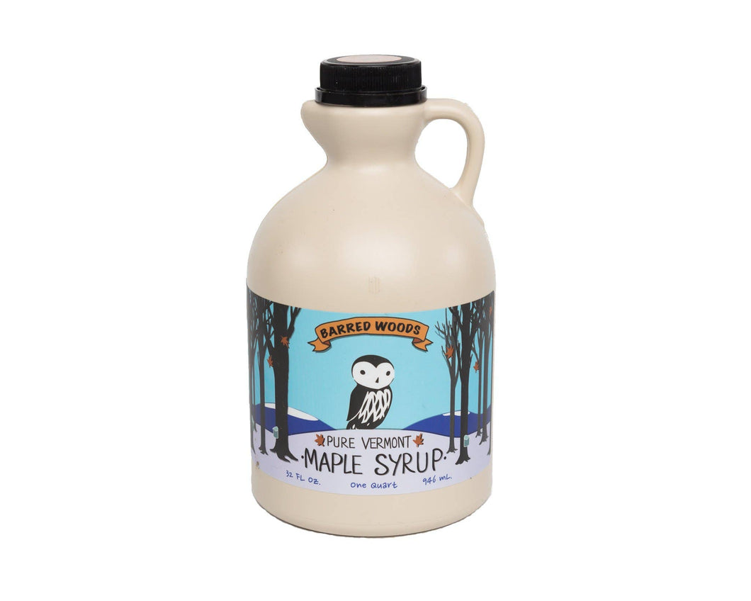 Pure Organic Vermont Maple Syrup - One Quart Jug (32 oz) - Grade A Amber Rich