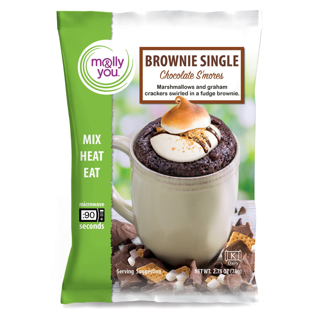 Chocolate S'mores Brownie Microwave Single