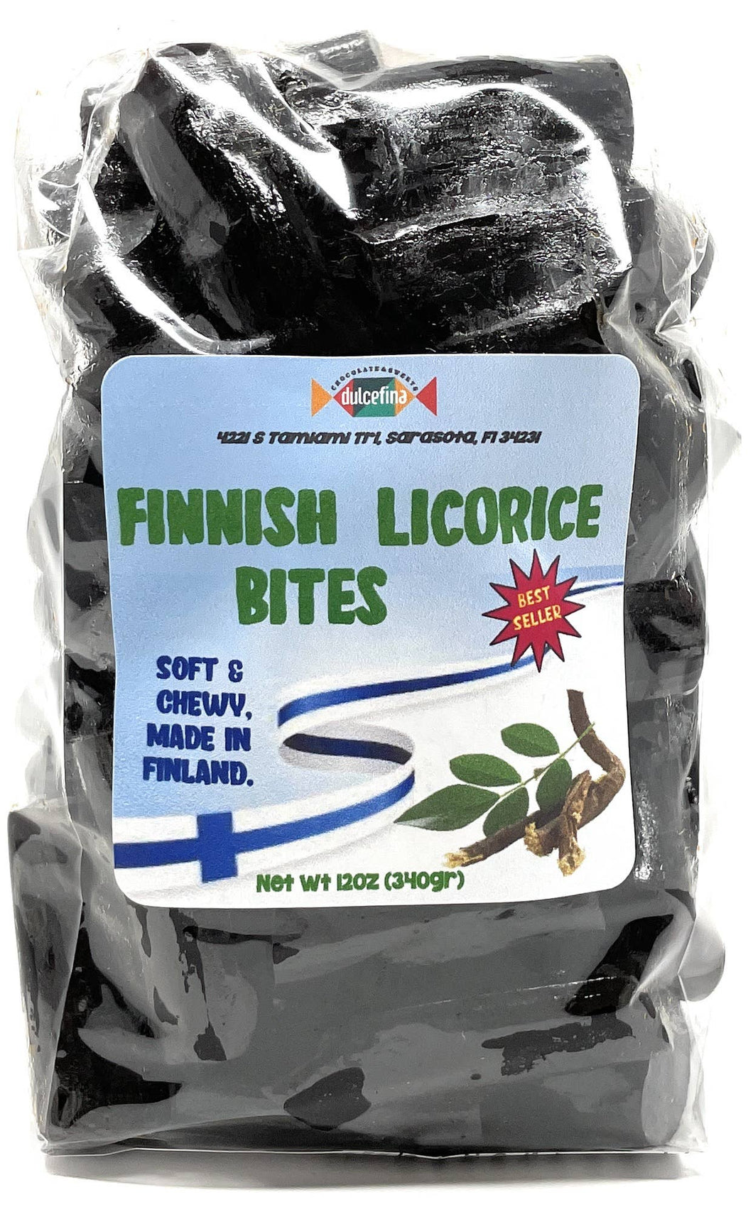Finnish Soft Black Licorice Bites