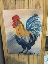 Load image into Gallery viewer, Rooster 11” x 14” canvas print
